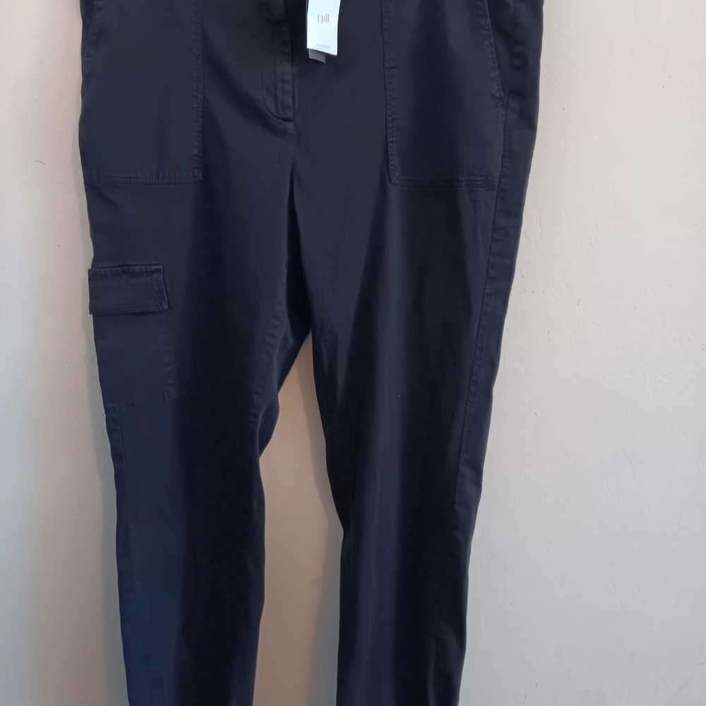 J. Jill Pants, Women’s Size Tall 16, Black Carpenter, Capri Tapered Hem, NWT $89